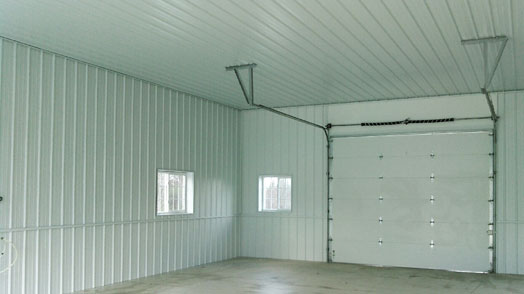 pole barn interior